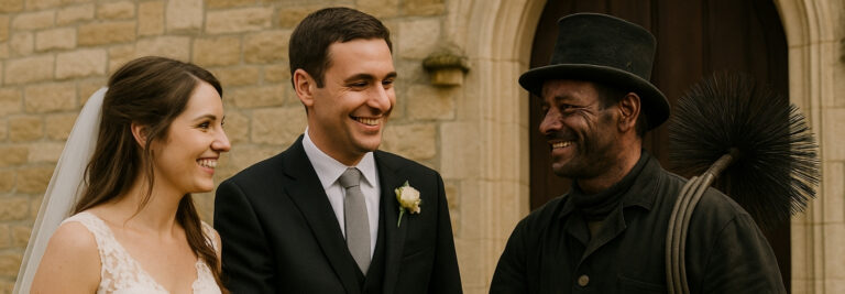 Chimney sweep wedding tradition